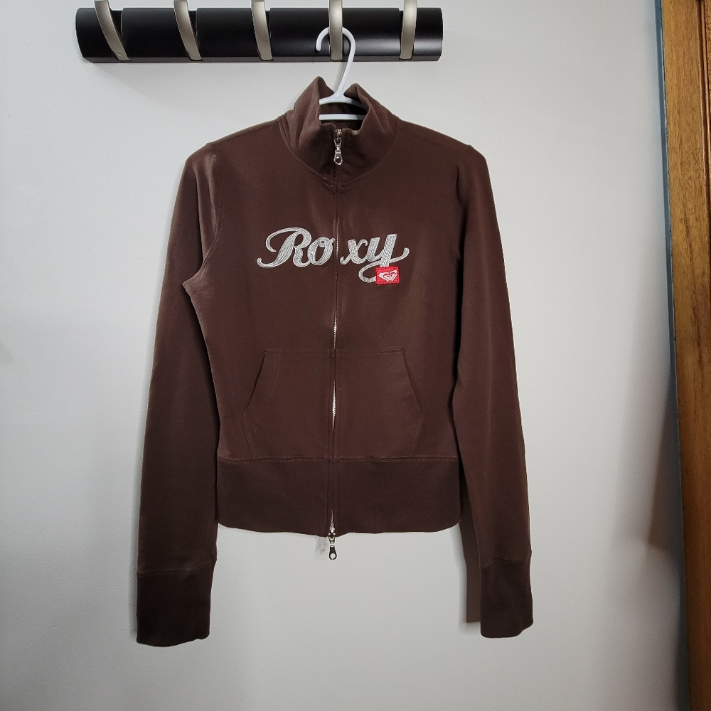 Women's Roxy Brown Zipup - Picture 1 of 6